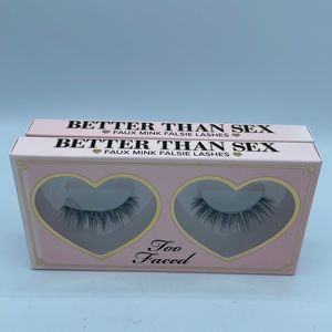 2 Too Faced Better Than Sex Faux Mink False Lashes Sex Kitten-  New With Box